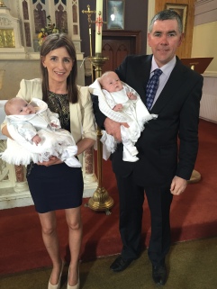 Cathal and Clive Stephens on their baptism day 16 April, 2016.