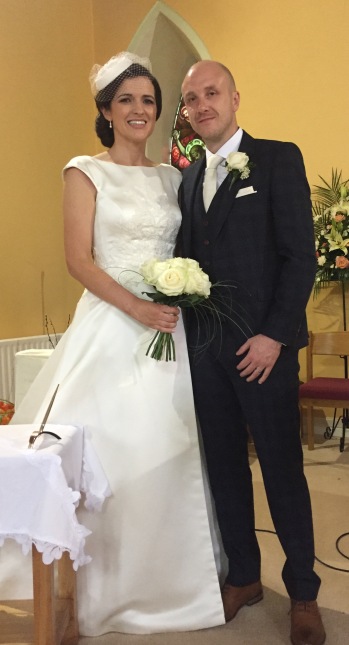 Orla Shannon and Richie Tibble on their wedding day.